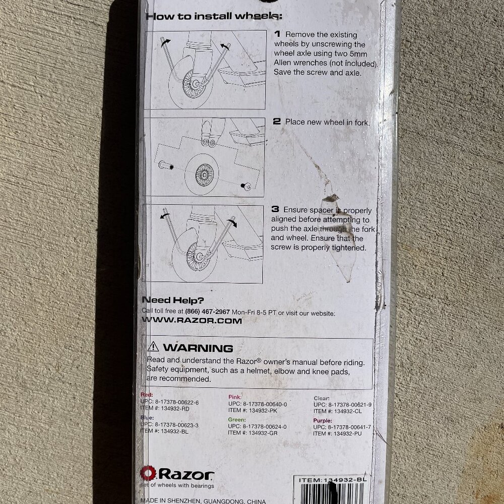 NEW Razor Replacement Scooter Wheels - Two - Picture 2 of 2